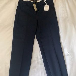 Navy cropped pants from J Crew- NWT
